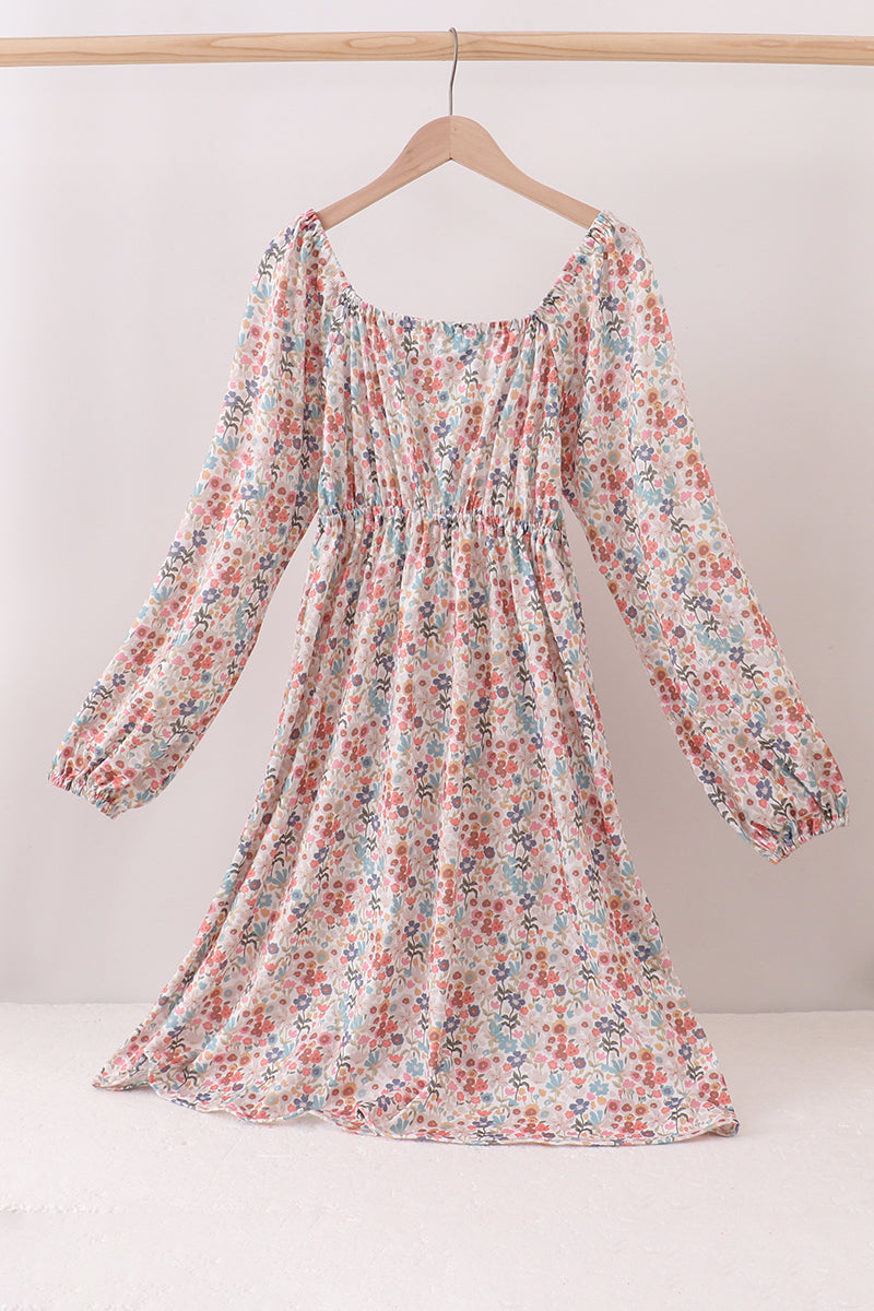 Jesus loves me embroidery mom dress - ARIA KIDS
