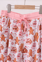 Pink gingerbread house bamboo mom pajmas pants - ARIA KIDS