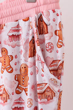 Pink gingerbread house bamboo mom pajmas pants - ARIA KIDS