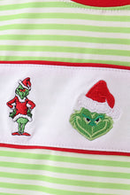 Green christmas grinch embroidery boy top - ARIA KIDS