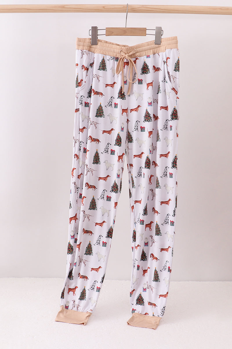 Christmas tree animal adult bamboo pajamas pants - ARIA KIDS