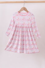 Pink train bamboo pajamas dress - ARIA KIDS