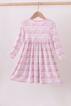 Pink train bamboo pajamas dress - ARIA KIDS
