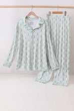 Green christmas tree bamboo dad pajama set - ARIA KIDS