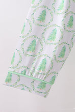 Green christmas tree bamboo dad pajama set - ARIA KIDS