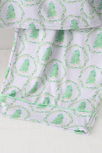Green christmas tree bamboo dad pajama set - ARIA KIDS