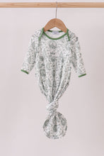 Green christmas tree print gown - ARIA KIDS