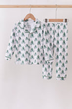 Green christmas tree bamboo mom&me pajama set - ARIA KIDS