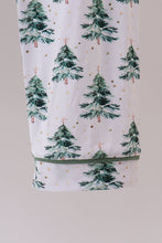 Green christmas tree bamboo mom&me pajama set - ARIA KIDS