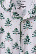Green christmas tree bamboo mom&me pajama set - ARIA KIDS