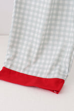 Sage gingham mom pajama pants - ARIA KIDS
