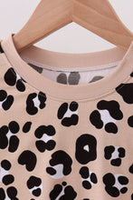Brown leopard bamboo pajama set - ARIA KIDS