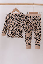 Brown leopard bamboo pajama set - ARIA KIDS