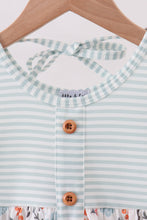 Mint floral stripe dress - ARIA KIDS