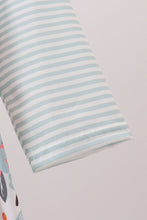 Mint floral stripe dress - ARIA KIDS