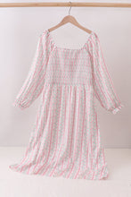 Floral tulip smocked mom dress - ARIA KIDS