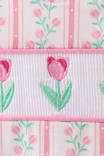 Floral tulip smocked ruffle romper - ARIA KIDS