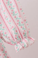 Floral tulip smocked ruffle dress - ARIA KIDS