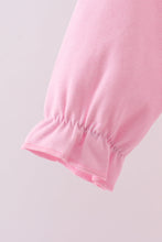 Pink cotton applique gingham 2pc set - ARIA KIDS
