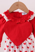 Red heart applique bubble set - ARIA KIDS