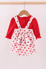 Red heart applique bubble set - ARIA KIDS