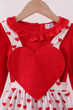 Red heart applique ruffle 2pc set - ARIA KIDS