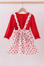 Red heart applique ruffle 2pc set - ARIA KIDS
