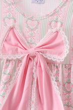 Pink bow floral pants set - ARIA KIDS