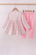 Pink bow floral pants set - ARIA KIDS