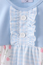 Blue floral ruffle bloomer set - ARIA KIDS