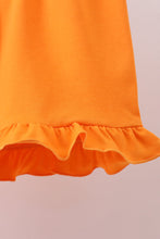 Orange Tennessee patchwork ruffle shorts set - ARIA KIDS