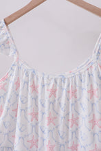 Blue starfish shell tiered women dress - ARIA KIDS