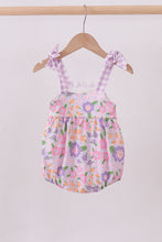 Purple floral Jesus loves me embroidery bubble - ARIA KIDS