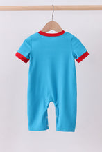 Blue Dr. Seuss smocked romper - ARIA KIDS
