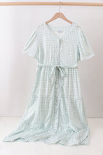 Sage gingham women dress - ARIA KIDS