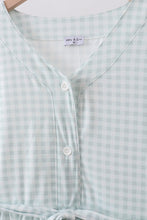 Sage gingham women dress - ARIA KIDS