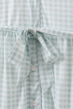 Sage gingham women dress - ARIA KIDS