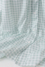 Sage gingham women dress - ARIA KIDS