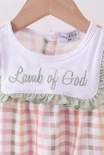 Lawb of god applique plaid bubble - ARIA KIDS