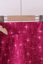 Wine red glitter skort set - ARIA KIDS