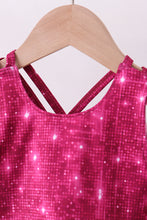 Wine red glitter skort set - ARIA KIDS