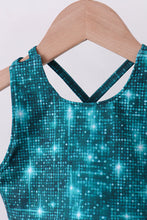 Teal glitter skort set - ARIA KIDS