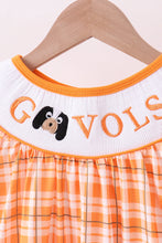 Tennessee Go vols smocked plaid dress - ARIA KIDS