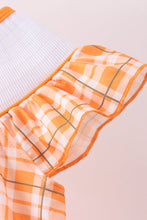 Tennessee Go vols smocked plaid dress - ARIA KIDS