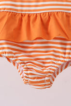 Tennessee Go vols smocked stripe swimsuit - ARIA KIDS
