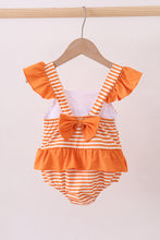 Tennessee Go vols smocked stripe swimsuit - ARIA KIDS