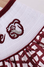 Mississippi Hail State smocked gingham dress - ARIA KIDS