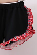Arkansas smocked plaid ruffle shorts set - ARIA KIDS