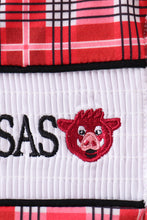 Arkansas smocked plaid ruffle shorts set - ARIA KIDS