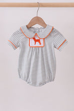 Orange Tennessee embroidery stripe bubble - ARIA KIDS